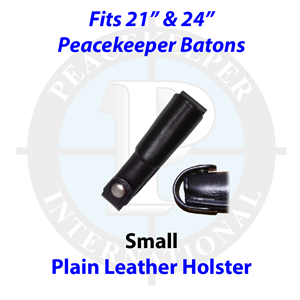Plain Black Leather Holster for 21" and 24" Batons