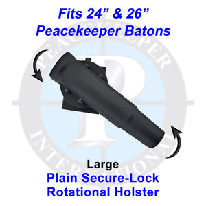 Plain Secure-Lock Rotational Holster for 24"and 26" Batons