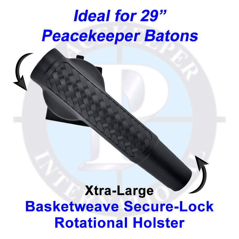 943-SLBW-XL - Xtra-Large Basketweave Finish Secure-Lock Rotational Holster (Idea for 29