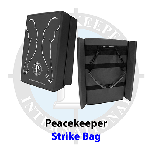 Peacekeeper Ballistic Nylon Strike Shield w/Safety Side Panels, Black'